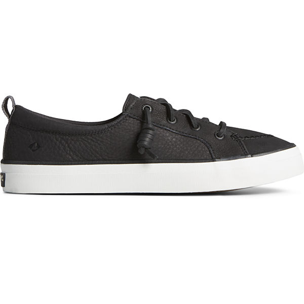 Crest Vibe Embroidered Washable Sneaker, Black, dynamic