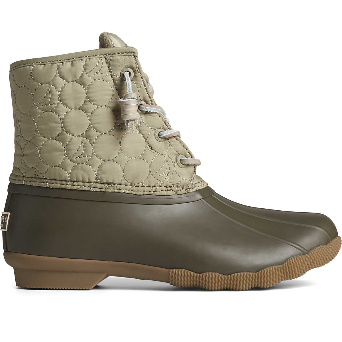 Saltwater™ Circle Nylon Duck Boot, Olive, dynamic 1