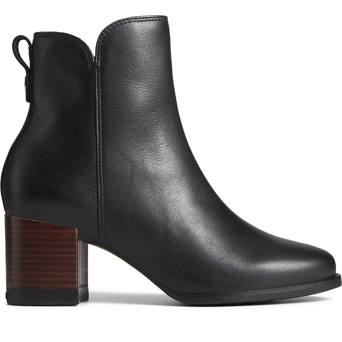 Seaport Heel Waterproof Leather Boot, Black, dynamic 1