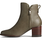 Seaport Heel Waterproof Leather Boot, Olive, dynamic 4