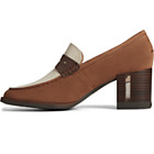Seaport Two-Tone Penny Heel, Brown/Ivory, dynamic 4