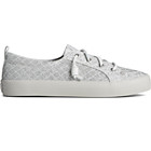 Crest Quilted Shimmer Sneaker, Silver, dynamic 1