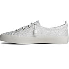 Crest Quilted Shimmer Sneaker, Silver, dynamic 4