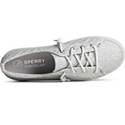 Crest Quilted Shimmer Sneaker, Silver, dynamic 5