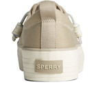 SeaCycled™ Crest Vibe Textile Platform Sneaker, Brown, dynamic 3