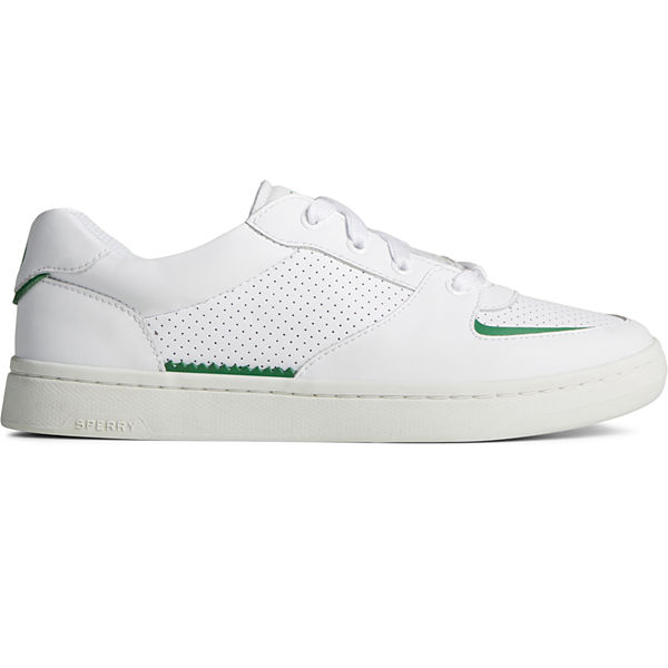 SeaCycled™ Kona Cupsole Sneaker, White/Green, dynamic