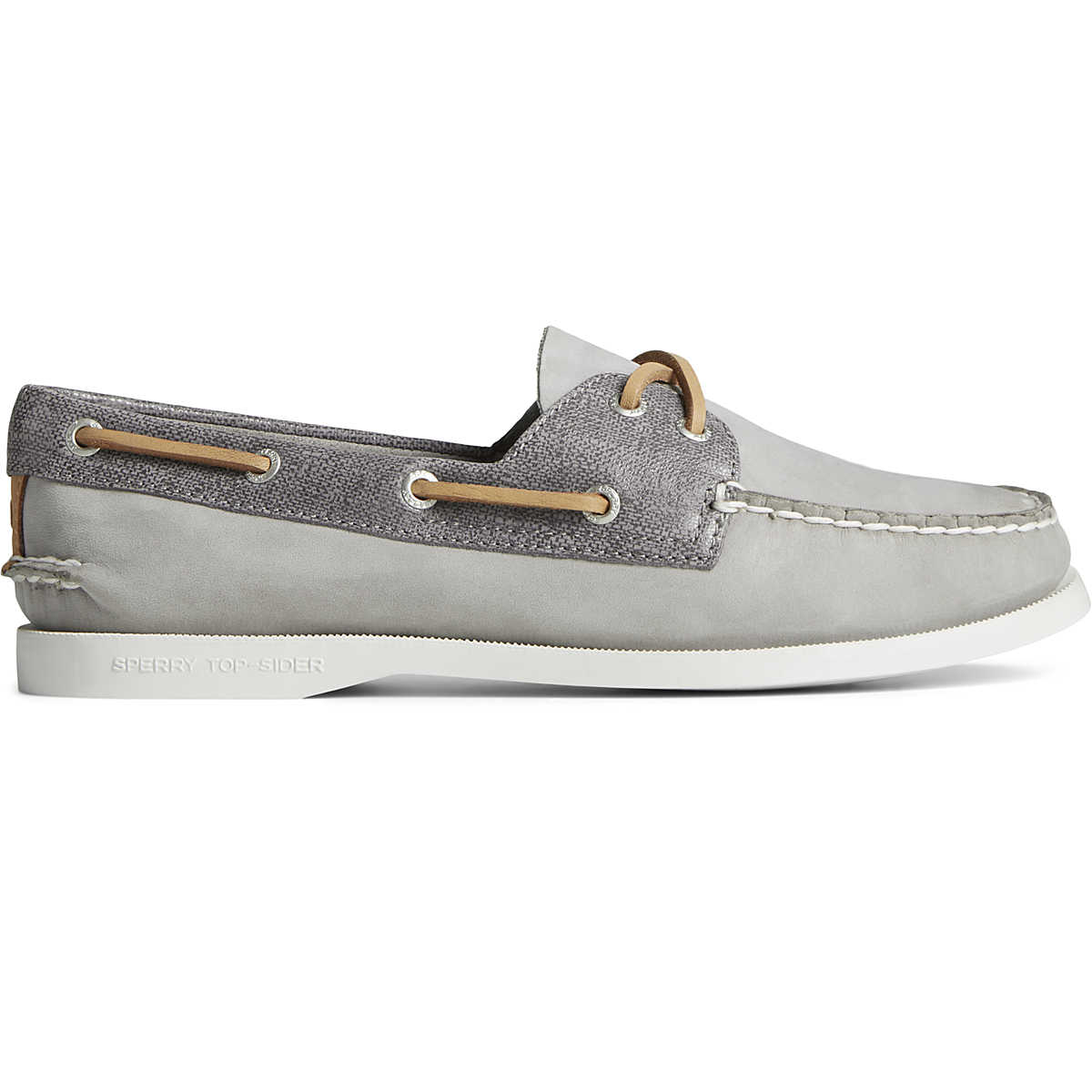 Authentic Original™ Two-Tone Boat Shoe, Grey Shimmer, dynamic 1