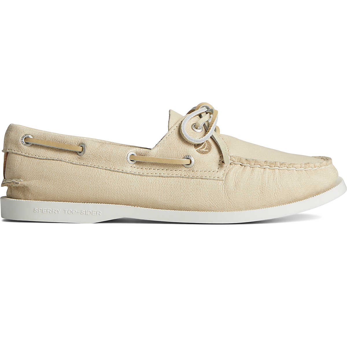 Authentic Original™ Two-Tone Boat Shoe, Ivory Shimmer, dynamic 1