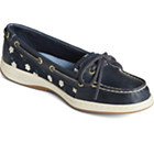 Angelfish Floral Boat Shoe, Navy, dynamic 2