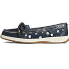 Angelfish Floral Boat Shoe, Navy, dynamic 4