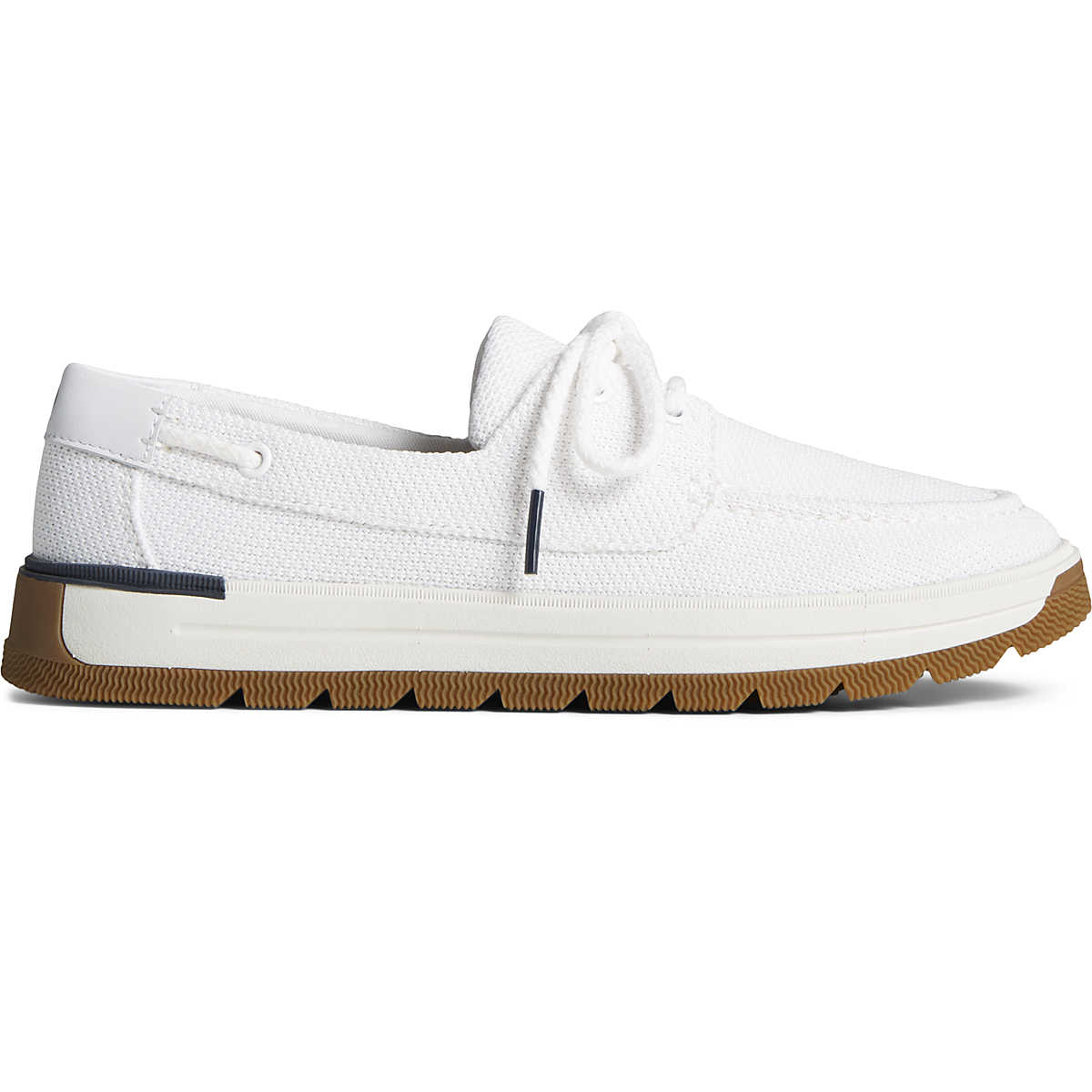 Augusta Boat Shoe, White, dynamic 1