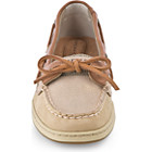 Angelfish Sparkle Suede 2-Eye Boat Shoe, Linen / Natural Sparkle Suede, dynamic 3