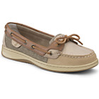 Angelfish Sparkle Suede 2-Eye Boat Shoe, Linen / Natural Sparkle Suede, dynamic 1