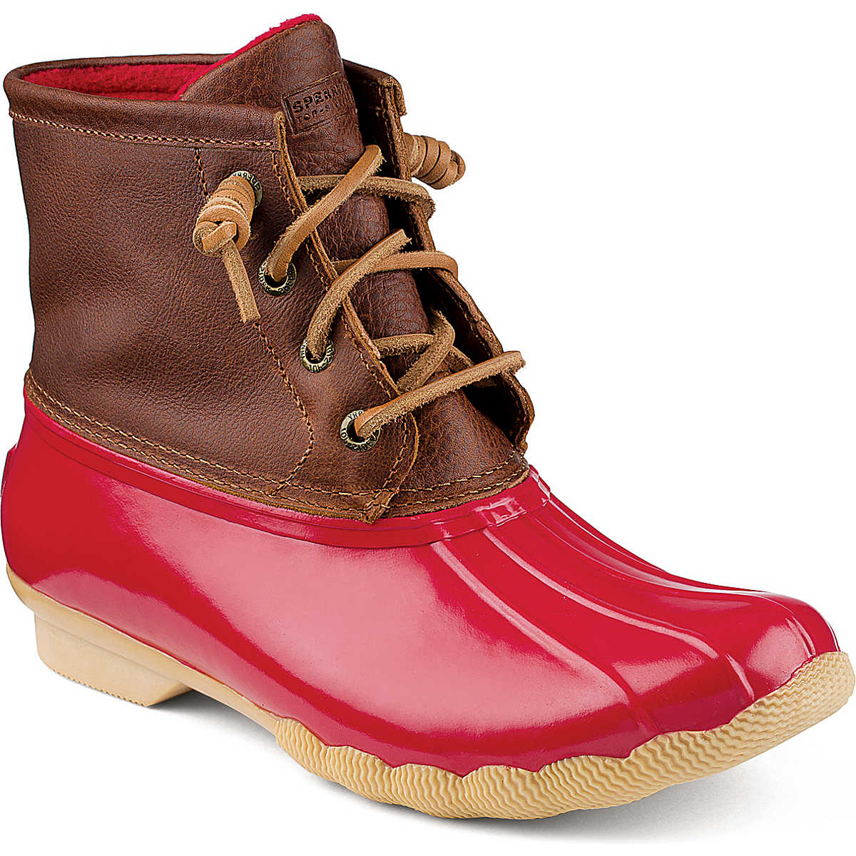 Saltwater Duck Boot, Cognac / Red, dynamic 1