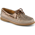 Gold Cup Authentic Original Metallic Boat Shoe, Bronze Snakeskin Embossed Leather, dynamic 1