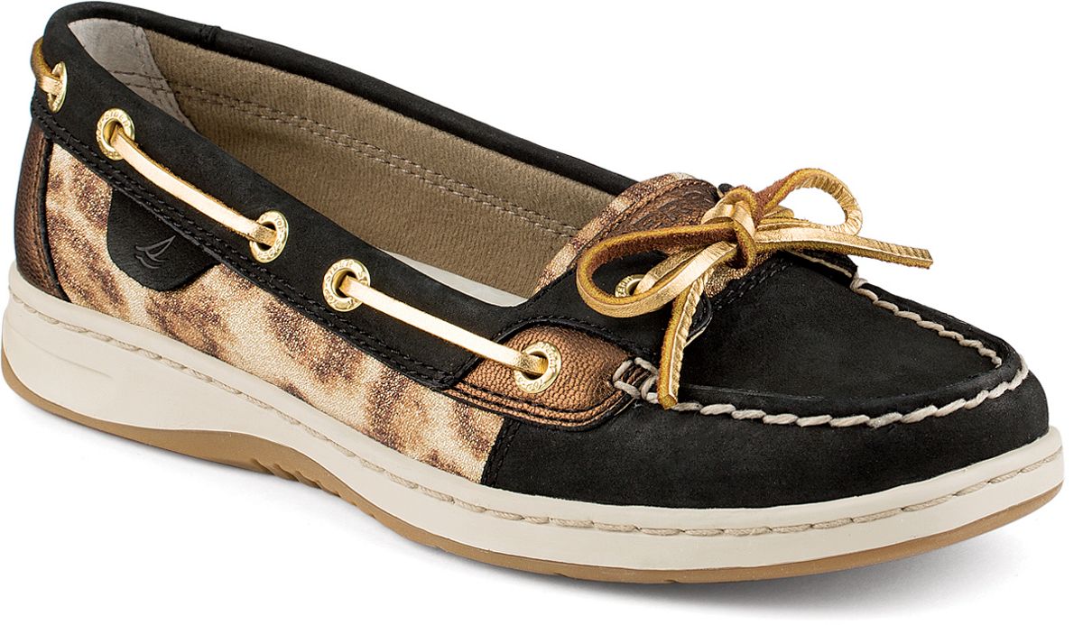 black and gold sperrys