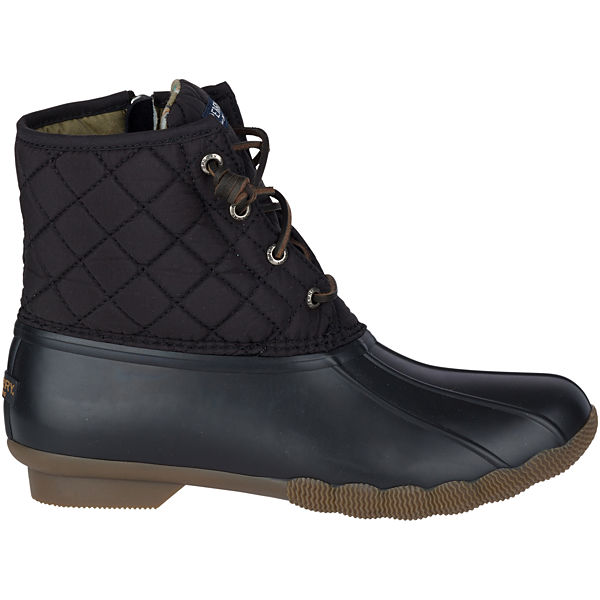 Saltwater Quilted Duck Boot, Black, dynamic