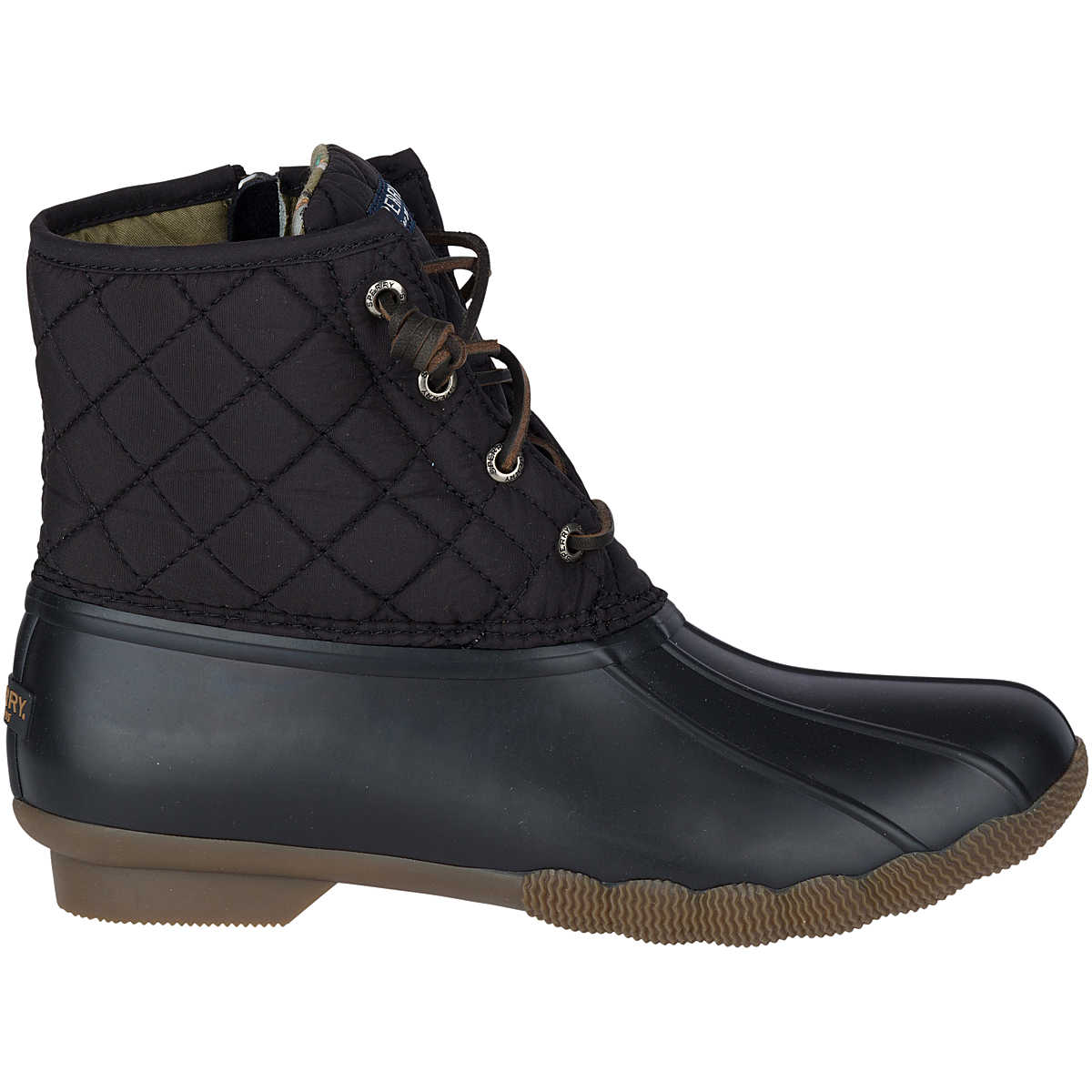 Saltwater Quilted Duck Boot, Black, dynamic 1