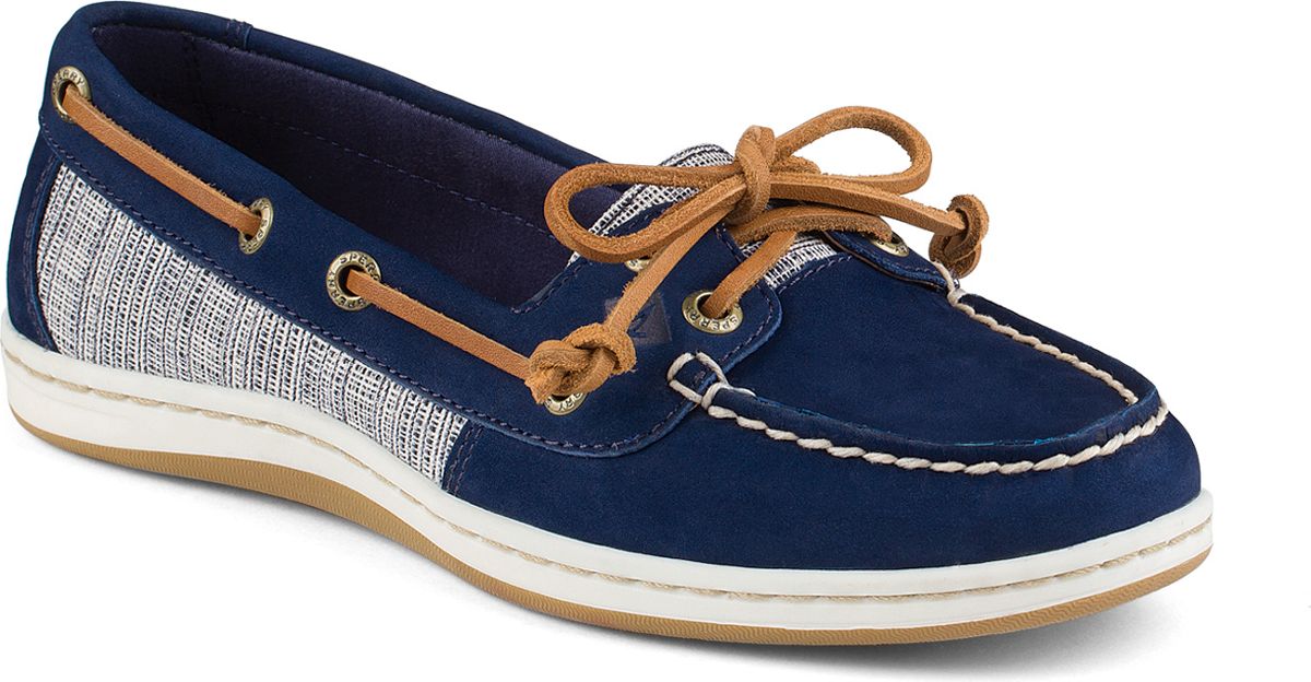sperry canvas boat shoes womens