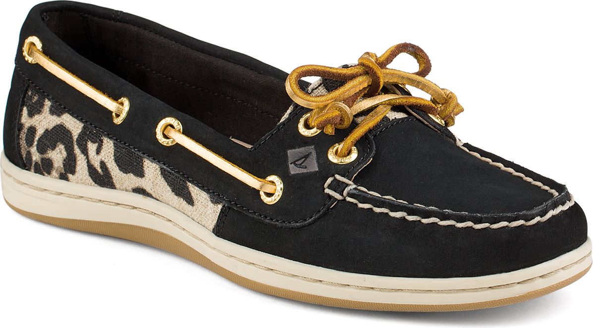 leopard boat shoes
