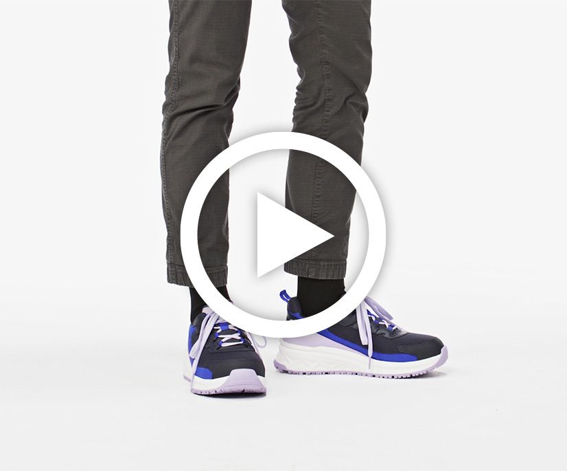 Streamline Runner Carbon Composite Toe Work Shoe, Bright White/Blue, dynamic 8