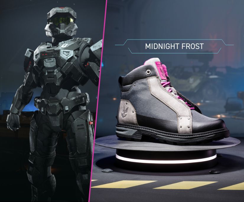 Halo Spartan Boot, Midnight Frost, dynamic 2