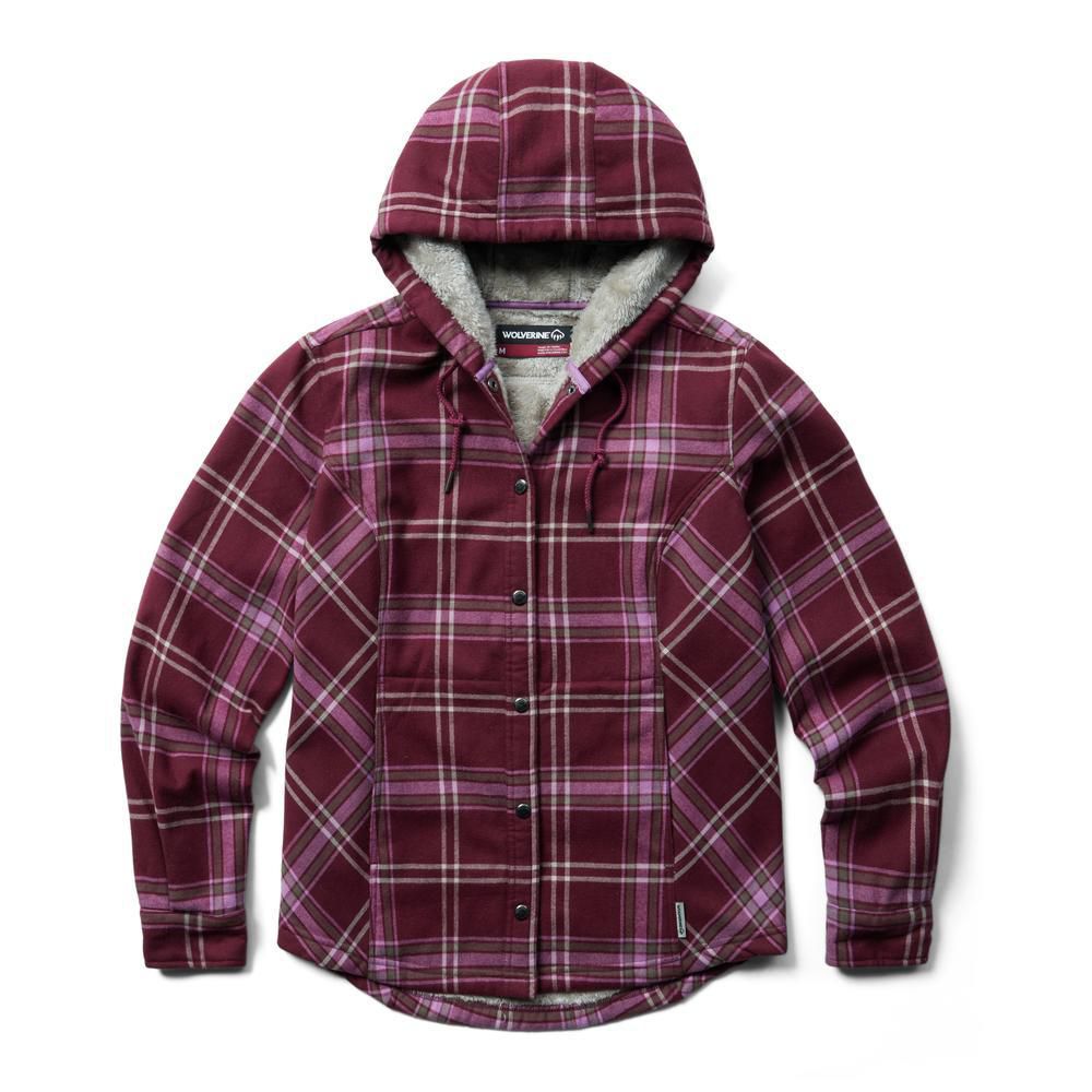 Cheyenne Bonded Sherpa Shirt Jac, Windsor Wine, dynamic 1