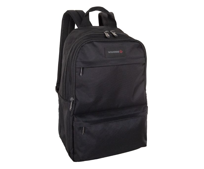 27L Slimline Laptop Backpack, Black, dynamic 1