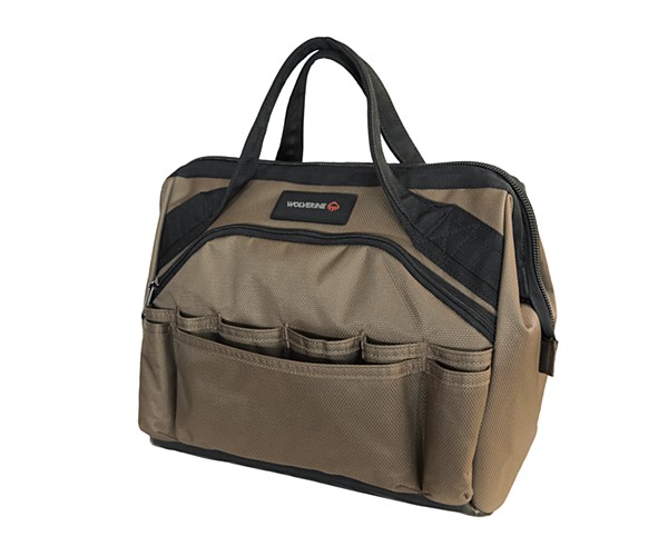 15" 29 Pocket Tool Bag, Brown, dynamic