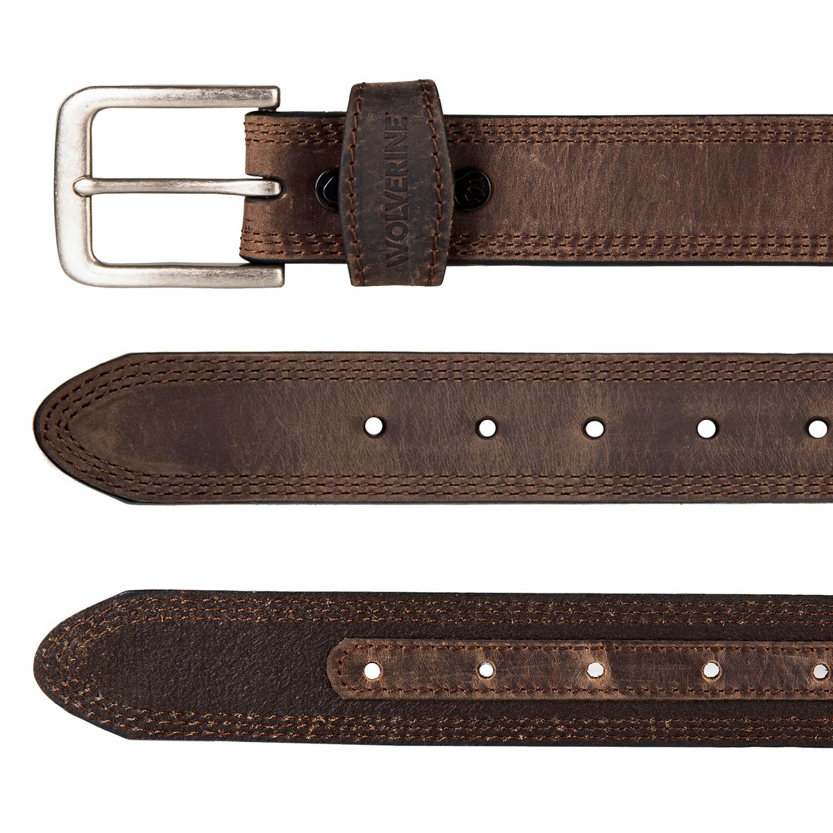 Rugged Belt - Extended Sizes, Brown, dynamic 3