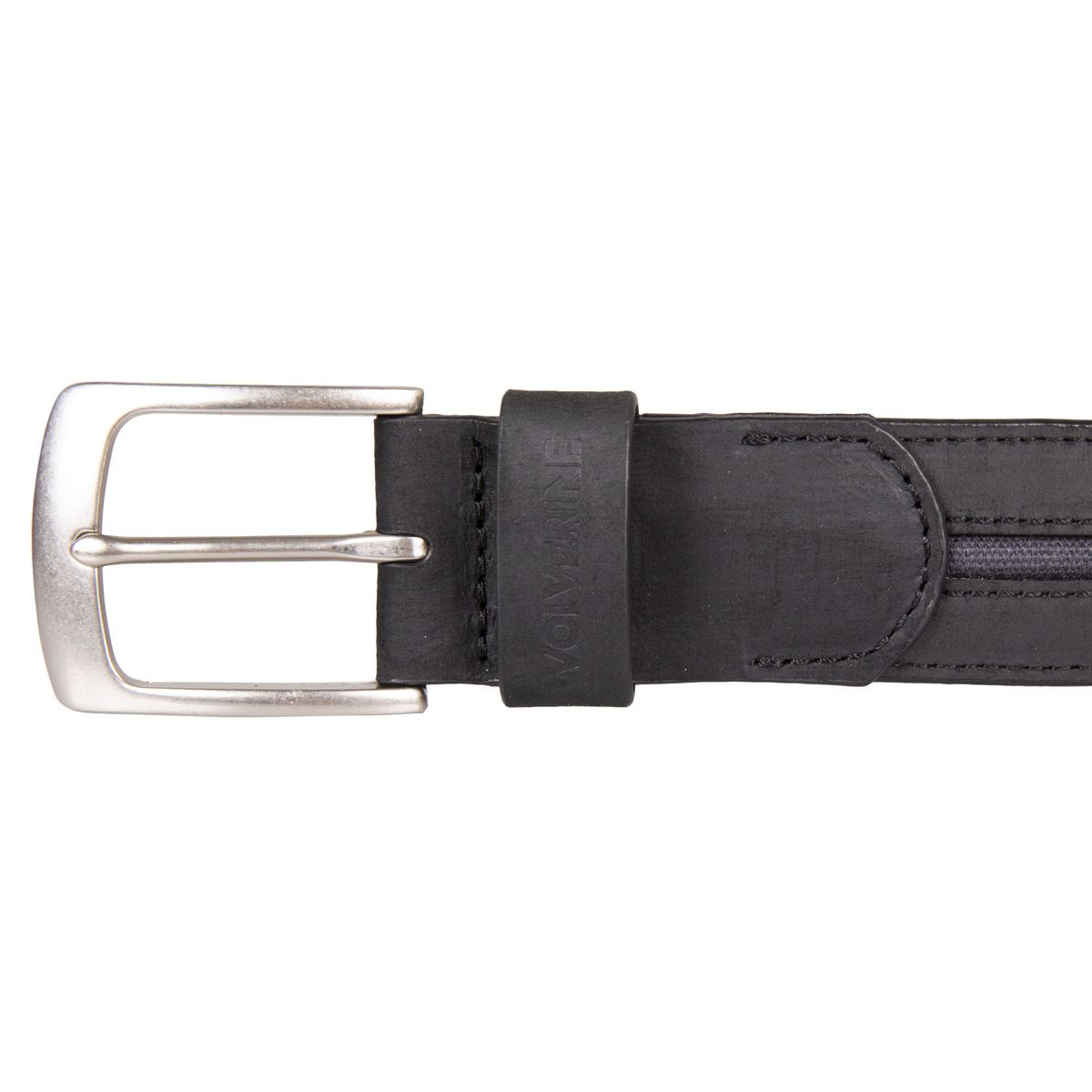 Canvas & Leather Belt, Black, dynamic 2
