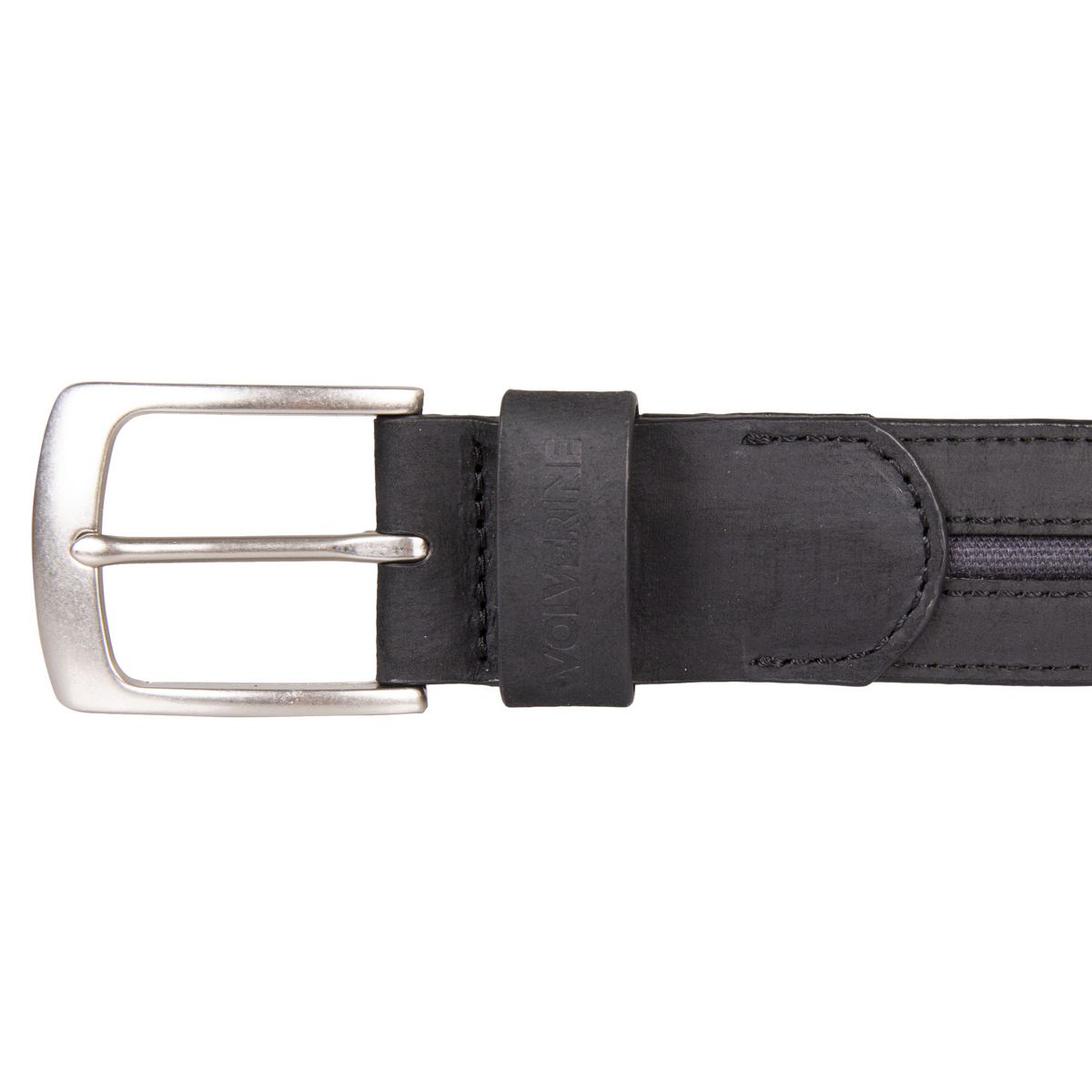 Canvas & Leather Belt, Black, dynamic 2