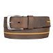 Canvas & Leather Belt, Brown, dynamic 1