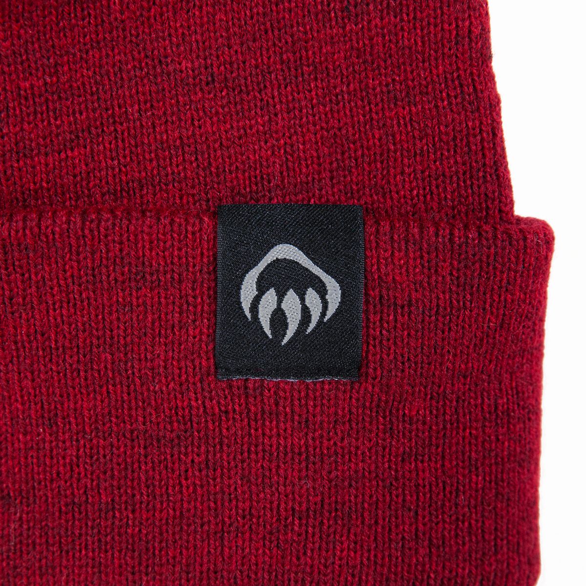 Knit Watch Cap, Dark Red, dynamic 2