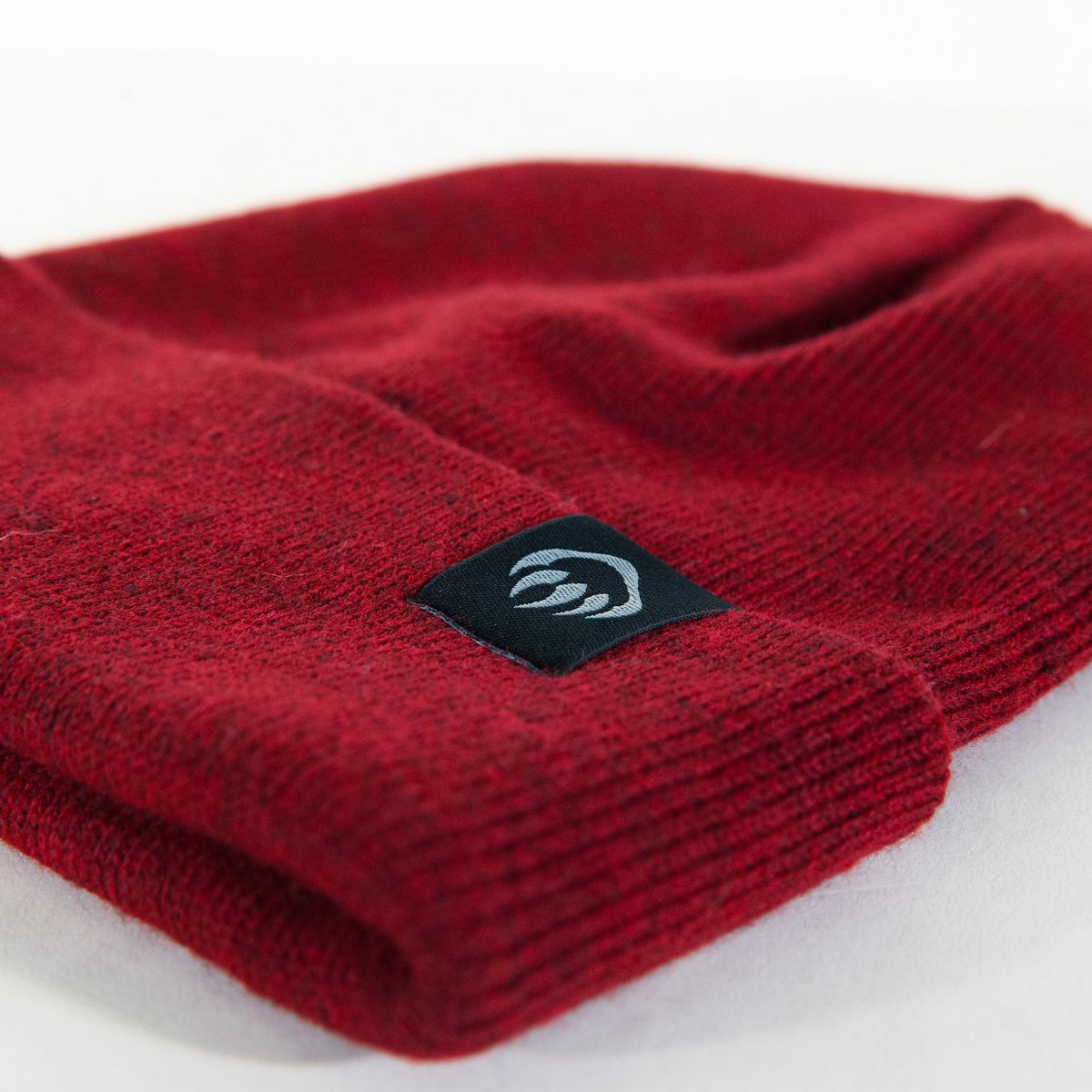 Knit Watch Cap, Dark Red, dynamic 3