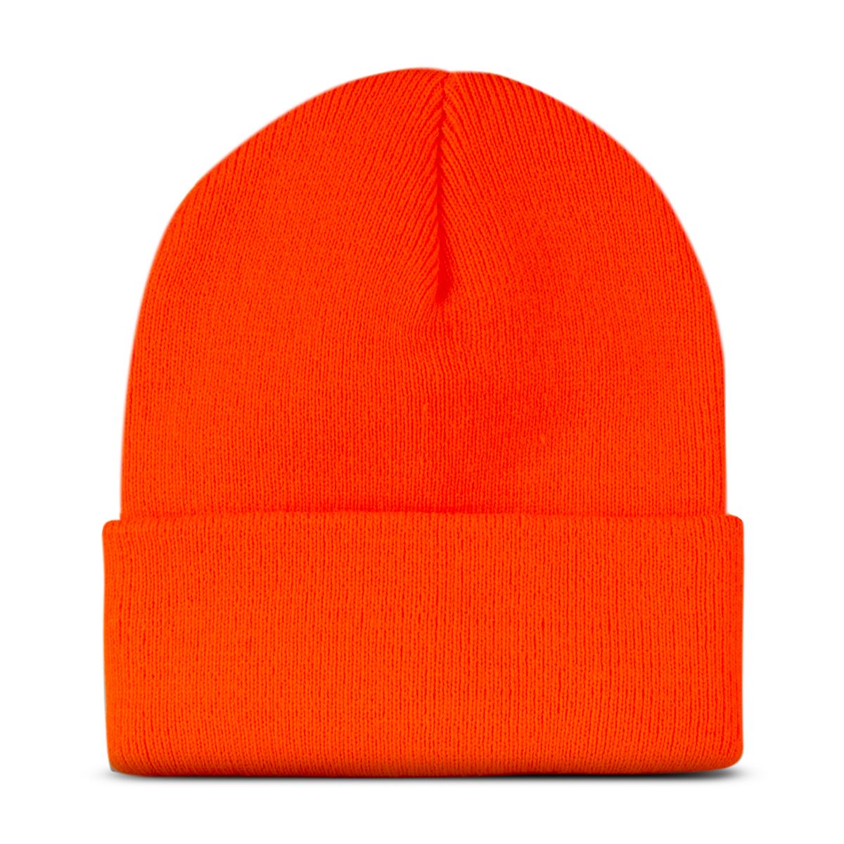 Knit Watch Cap, Safety Orange, dynamic 2