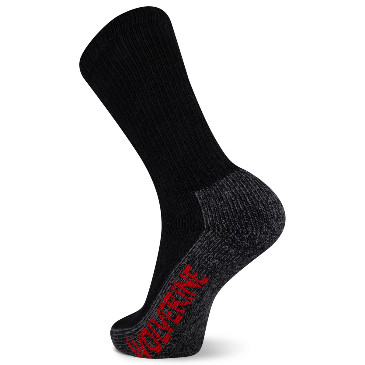 2-PK Steel-Toe Cotton Over-the-Calf Sock, Black, dynamic 2