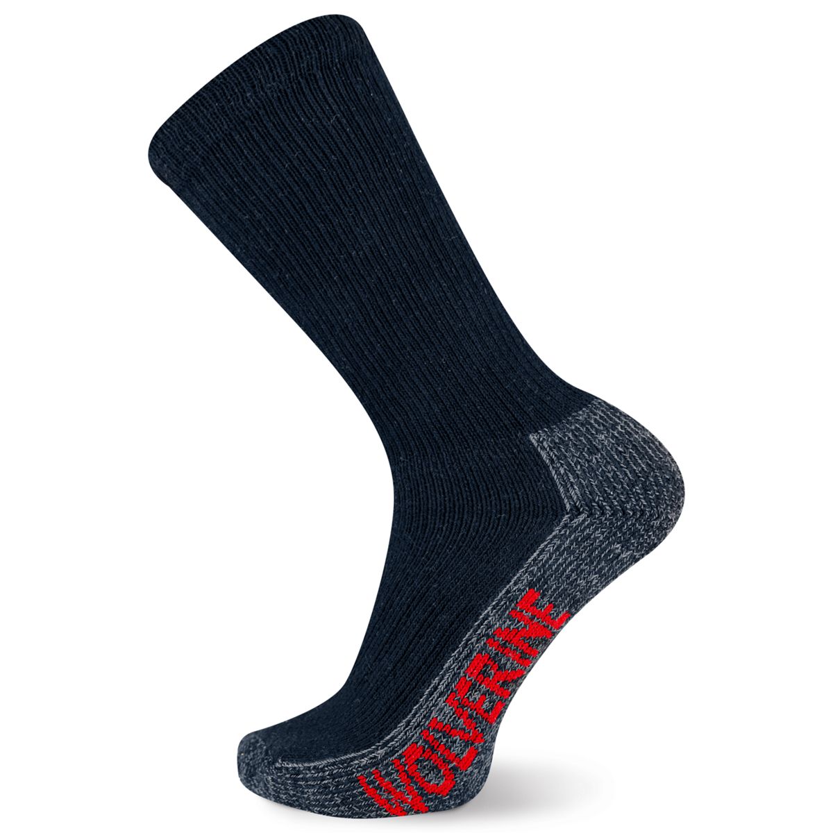 2-PK Steel-Toe Cotton Crew Sock, Navy, dynamic 1