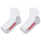 2-PK Steel-Toe Cotton Quarter Sock, White, dynamic 3