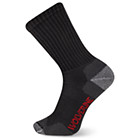 2-PK Safety-Toe Moisture-Wicking Crew Sock, Black, dynamic 1