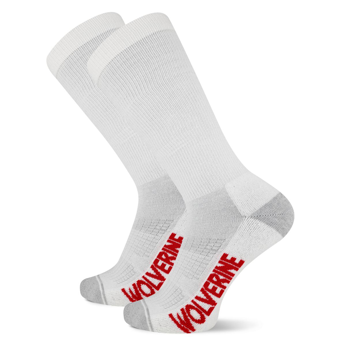 2-PK Wellington Boot Over-the-Calf Sock, White, dynamic 3
