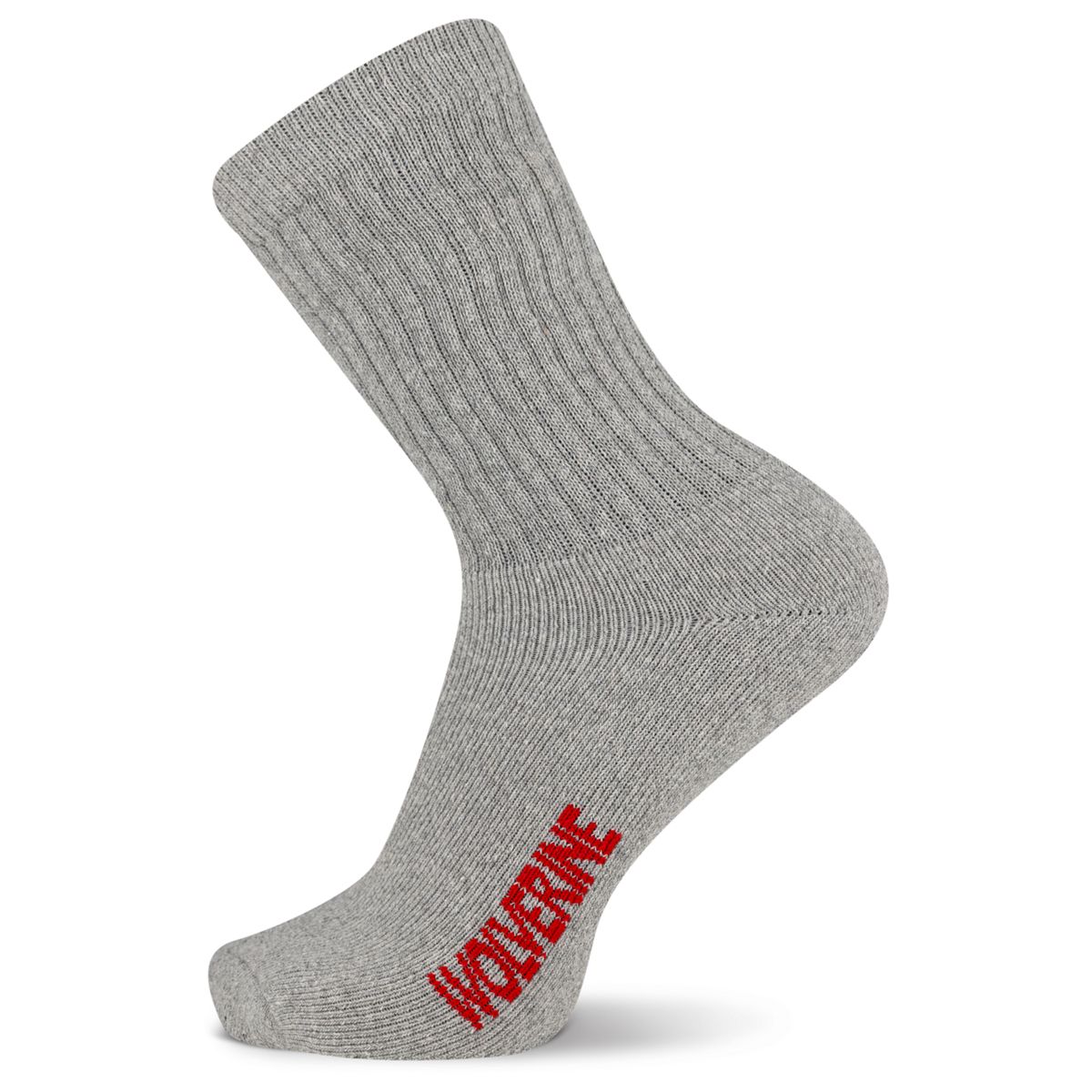 4-PK Cotton Crew Sock, Gray Heather, dynamic 1