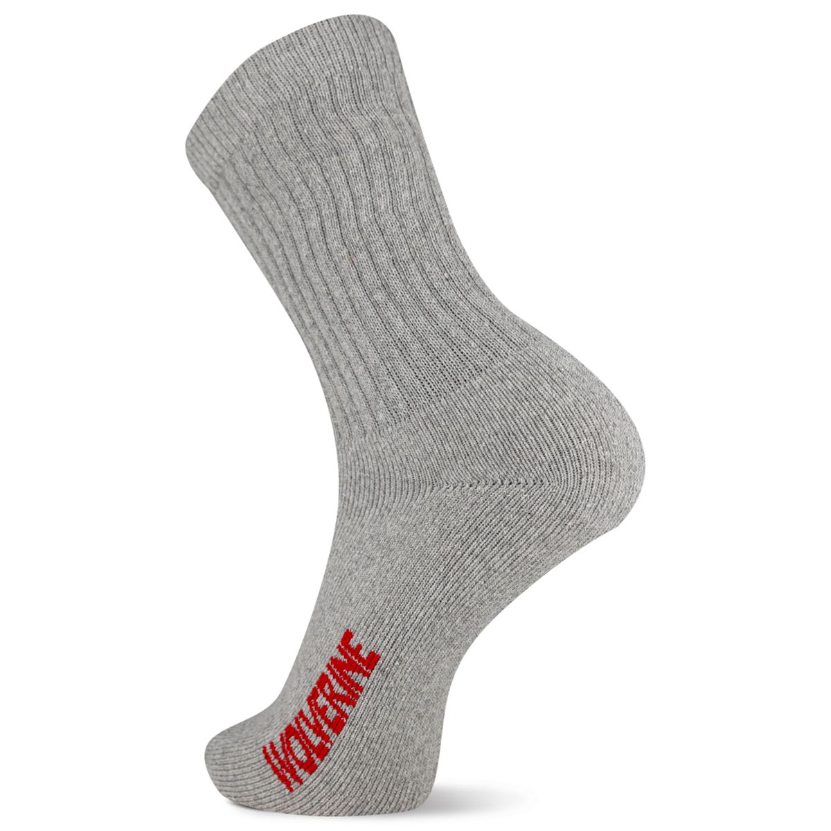 4-PK Cotton Crew Sock, Gray Heather, dynamic 2