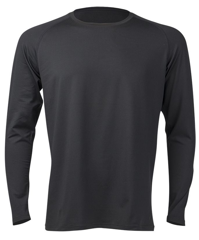 Raglan Baselayer Top, Black, dynamic 1