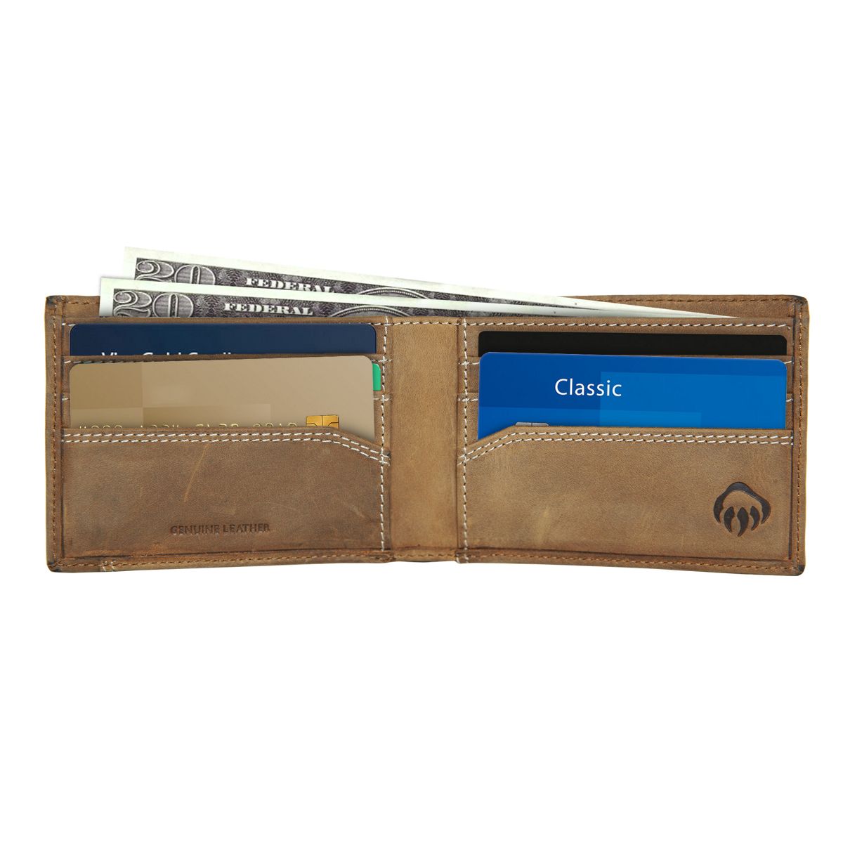 Rugged Front Pocket Wallet, Brown, dynamic 5