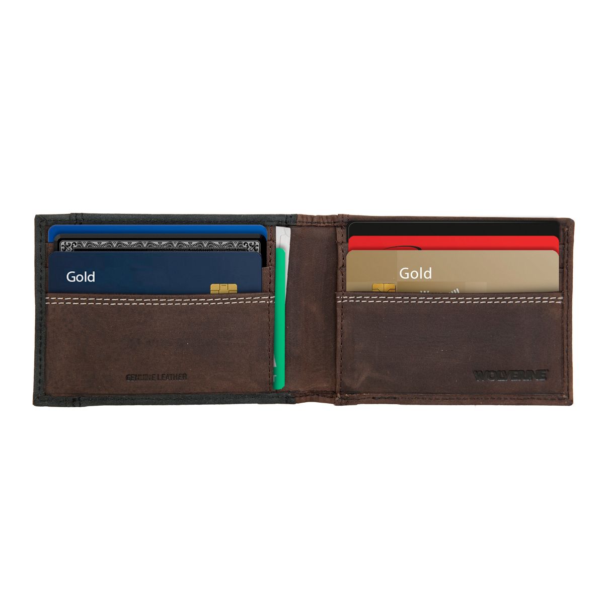 I-90 DuraShocks® Front Pocket Wallet, Black/Brown, dynamic 8