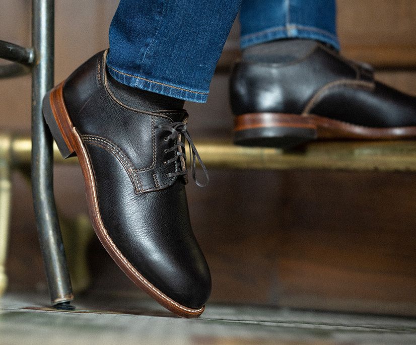 Lux - 1000 Mile Plain-Toe Derby Shoe, Arabica, dynamic 7