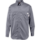 FireZerO Twill Long Sleeve Shirt - 3X, Lead, dynamic 1