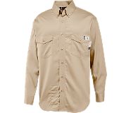 FireZerO Twill Long Sleeve Shirt - 3X, Khaki, dynamic