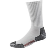 Steel Toe Acrylic Crew Sock (2 pk), White, dynamic